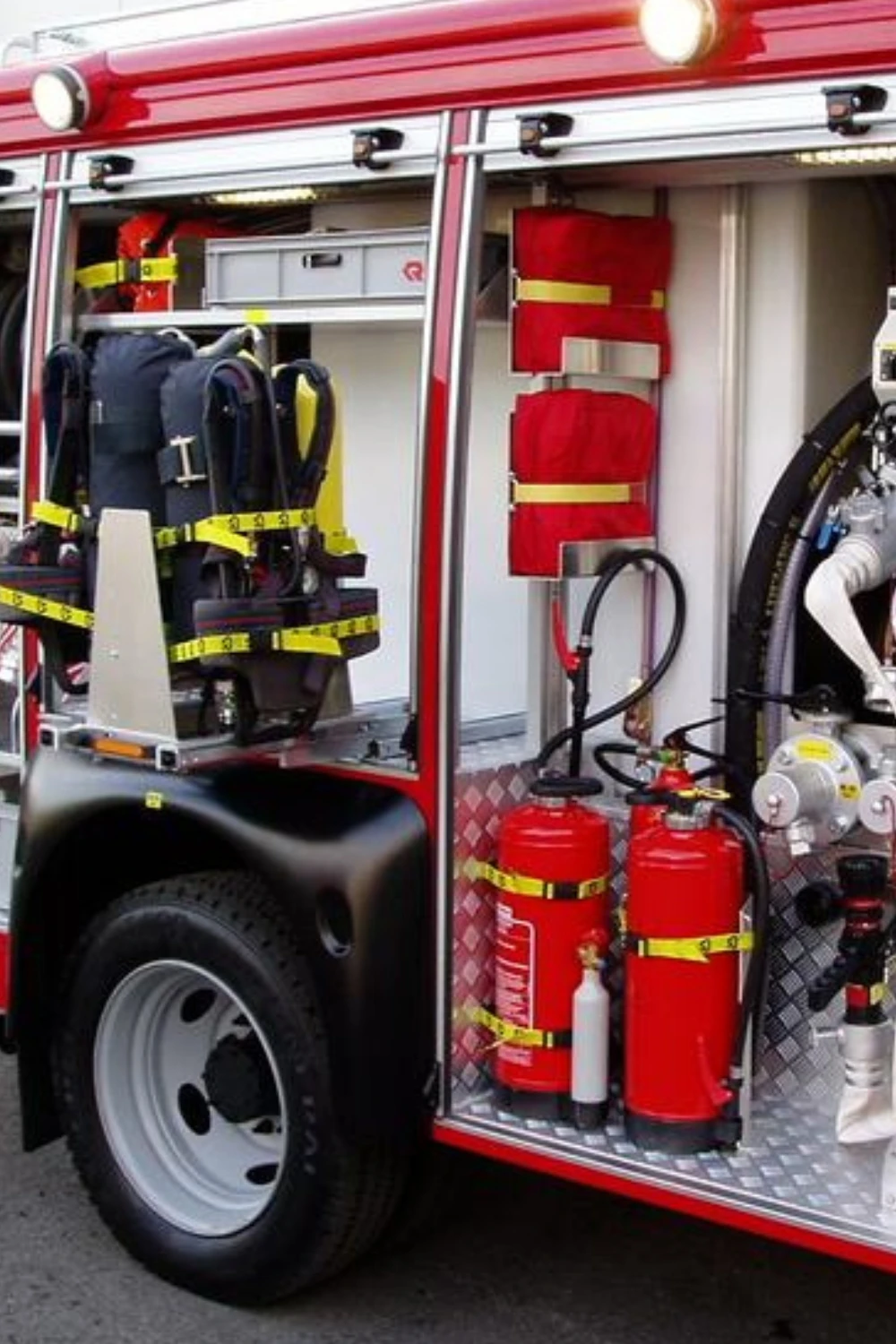 Rapid Intervention Vehicle pump panel detail